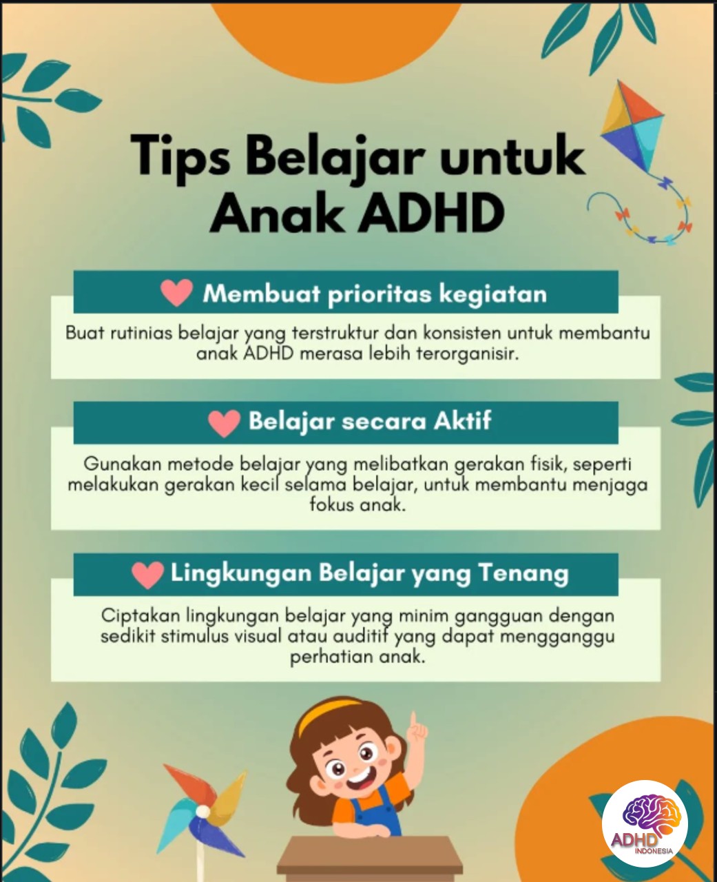 Strategi Belajar yang Cocok untuk Anak ADHD di Kabupaten Parigi Moutong
